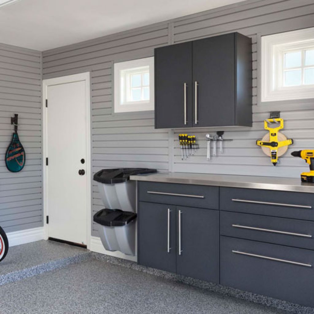 Garage Workbench And Storage Cabinets